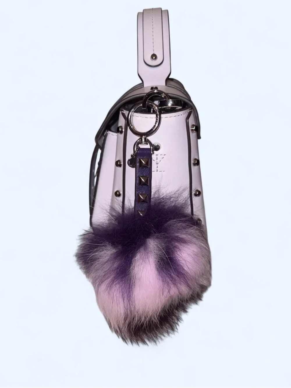 Michael Kors Manhattan Medium Top Handle School Lavender Mist/Sliver Satchel